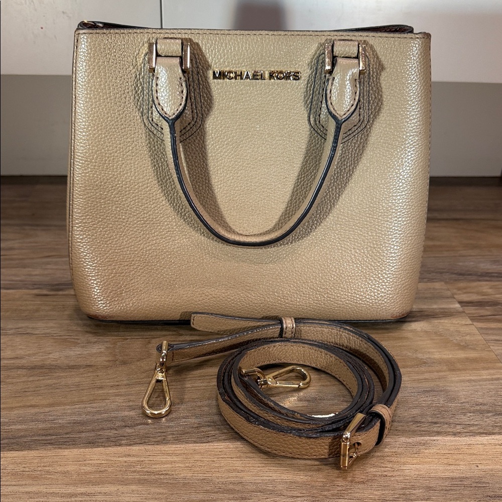 Michael Kors tan Adele purse